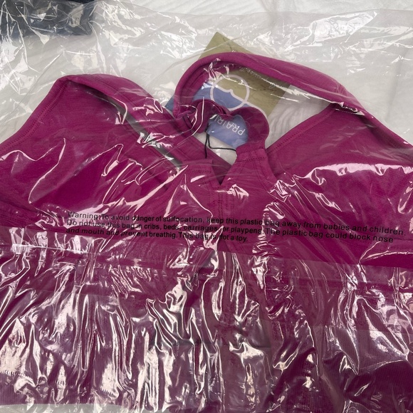 Prairie Wear HUGGER LUMA Women XL 42-44 Pink Nylon Stretch Compression Zip Bra - Picture 9 of 12